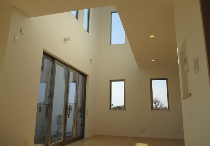 リビングの吹き抜け