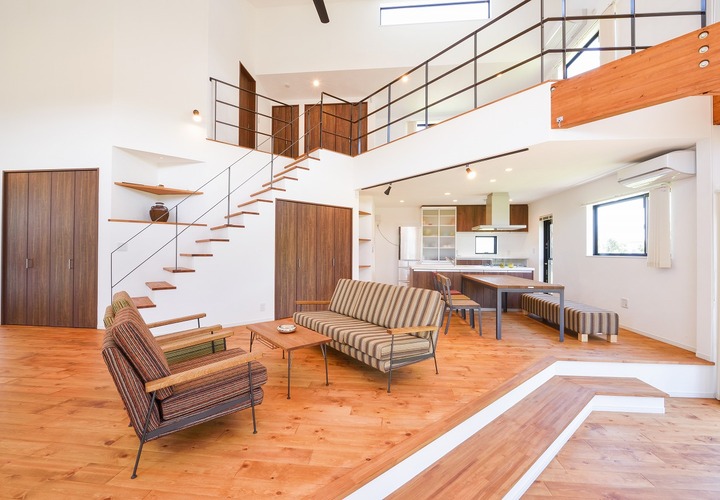 大空間の吹抜け