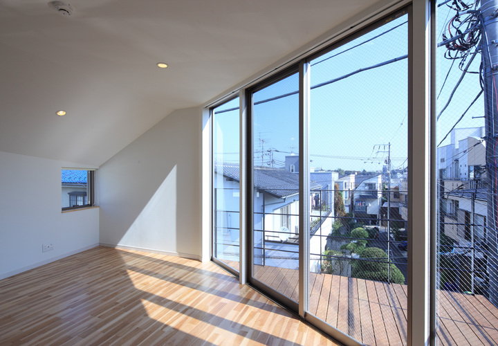 テラスと一体となったＦタイプ住戸