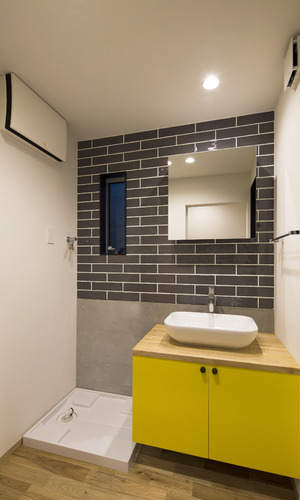 かわいさのある洗面室