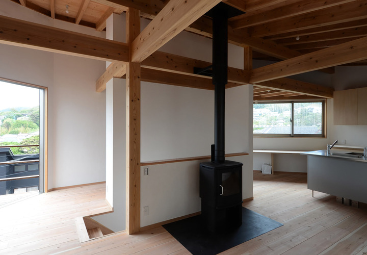 リビングの薪ストーブ