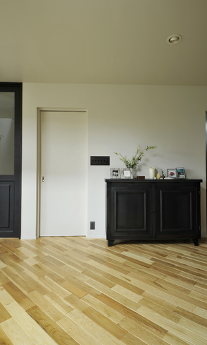 オーダーのアイアンシェルフが引き立つＬＤＫ