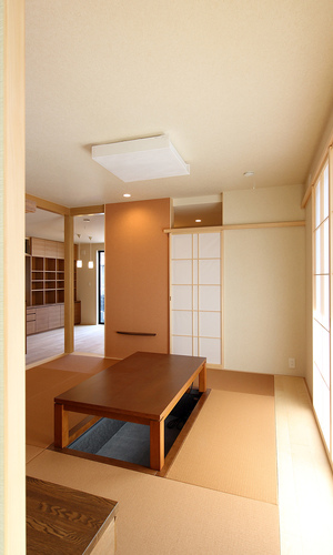 親世帯のリビング