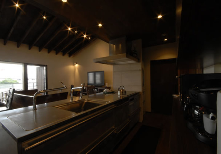 風の家のリビング