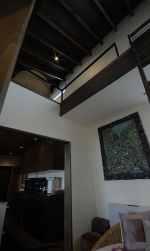 風の家のリビング