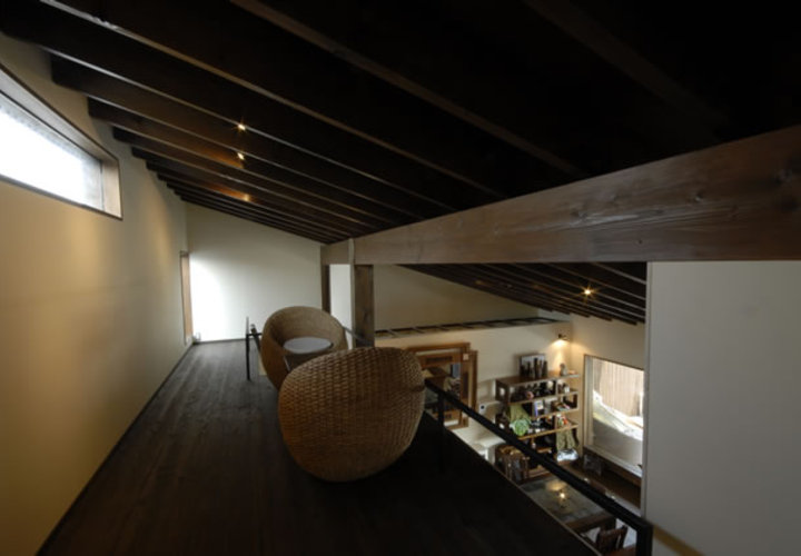 風の家のリビング