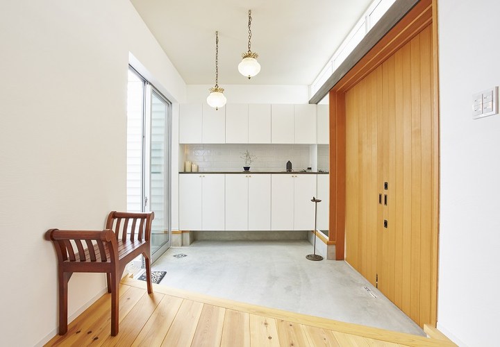 中庭とつながる自由な暮らし