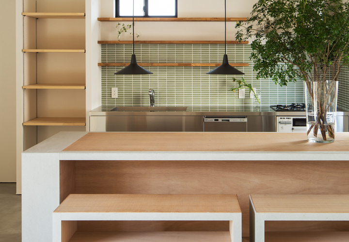 キッチンと造作家具