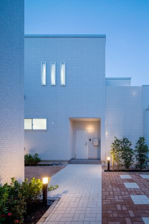 中庭のテラスハウス