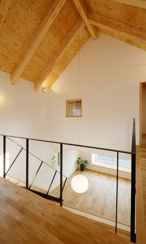 2階中央部の吹き抜け