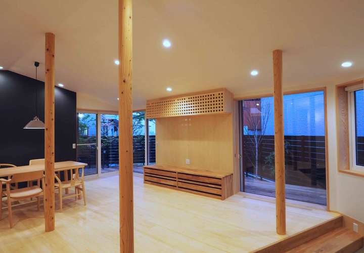 おおらかに住まえるリビングダイニング