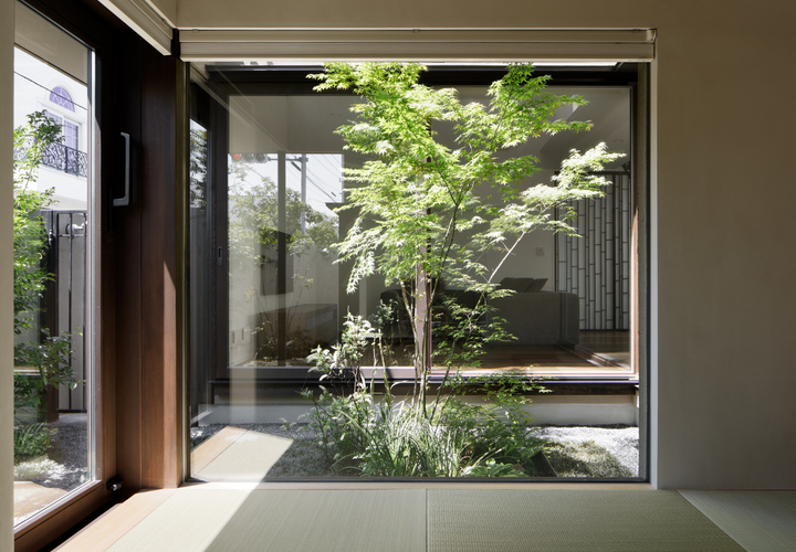 和室と中庭