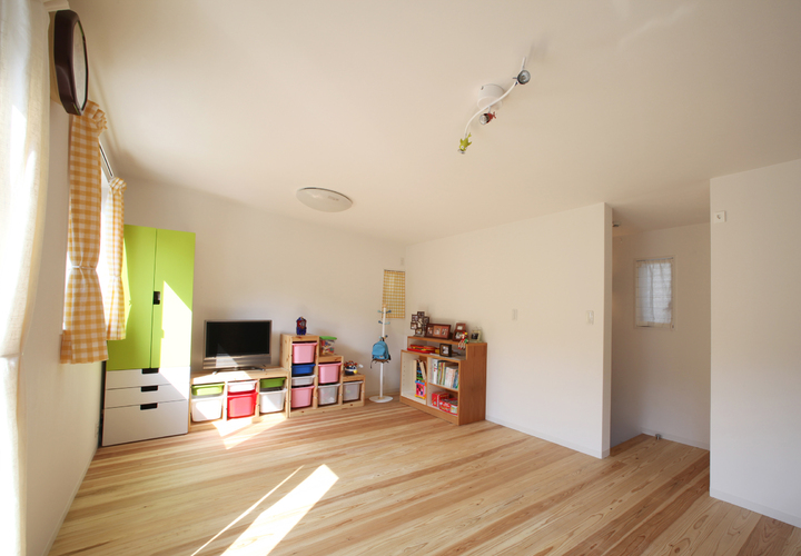 3階はのちのち仕切ることを考えた子供部屋