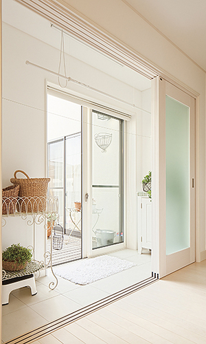 部屋干しを想定したドライルーム