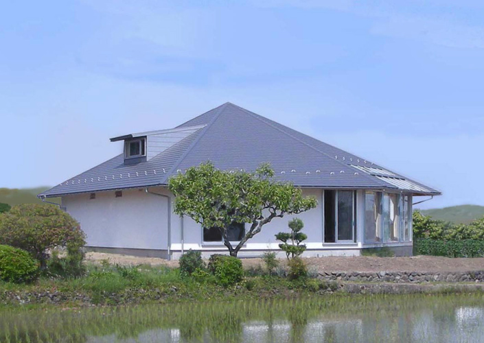 サンルームのあるUMSTの舎