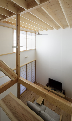 開放感ある階段からの眺め