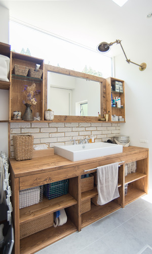 明るい洗面スペース