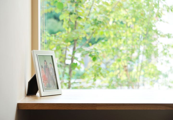 ベッドルームから望む