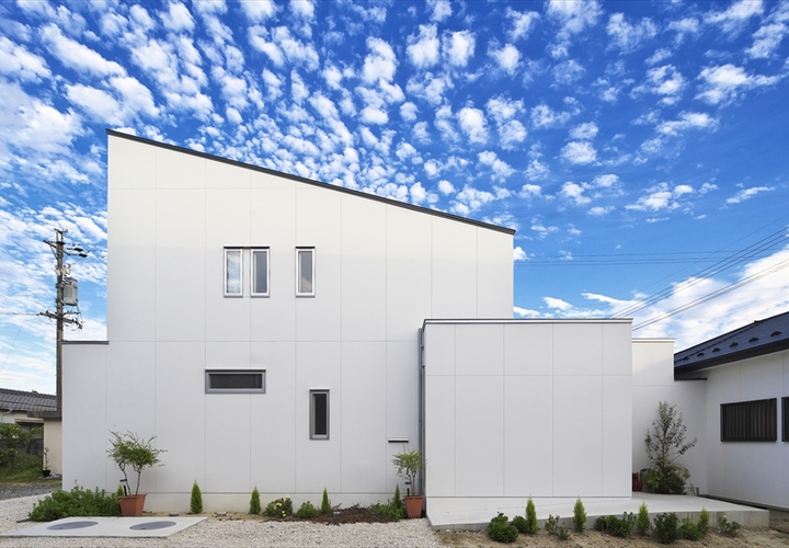 西より外観を眺める。