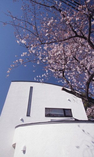 道路側外観（見上げ）