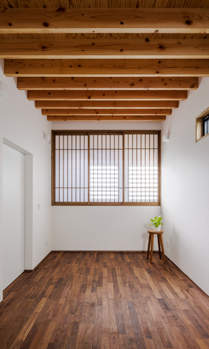 ２階の個室（ベットルーム）「光をつかむ家（light fall house）