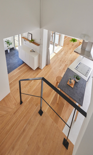 スキップフロアの家