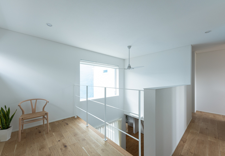 吹抜けに面した2階フリースペース