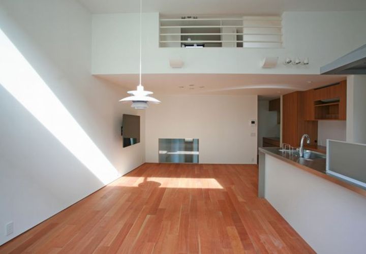 天井に段差のあるLDK