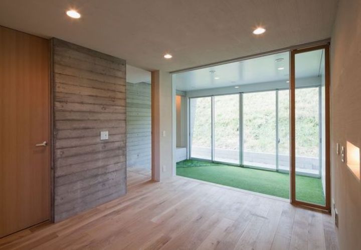 インナーテラスと一体の主寝室