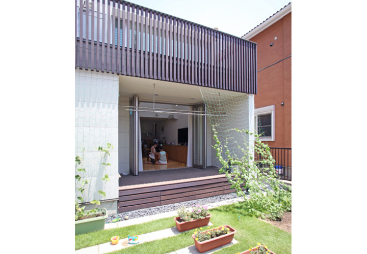 リビングのテラス