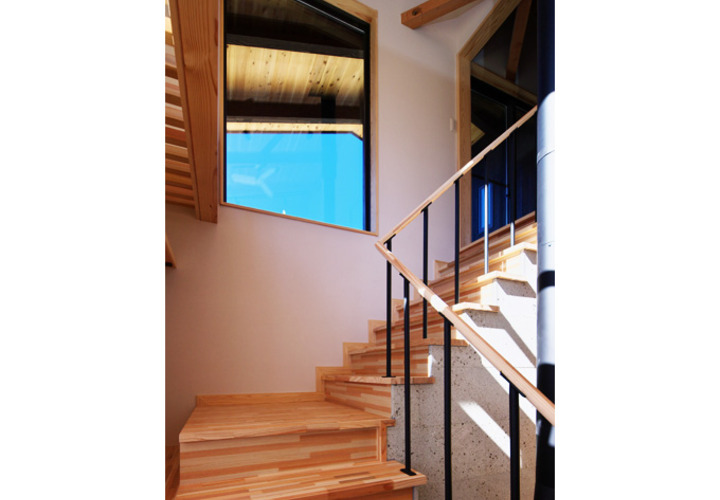 集成材で作った階段