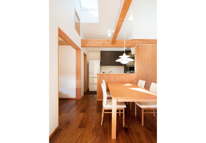 ダイニング上部のトップライト