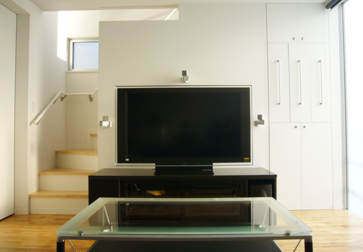 映像と音楽を楽しむためのリビング空間
