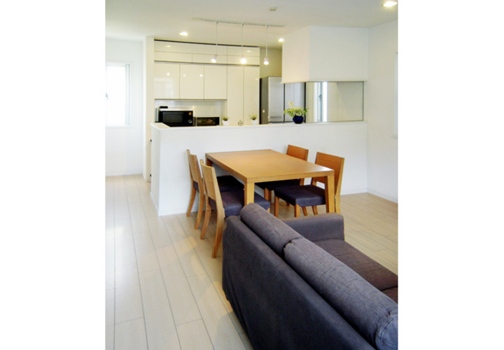 コーナーとしてまとめたキッチン