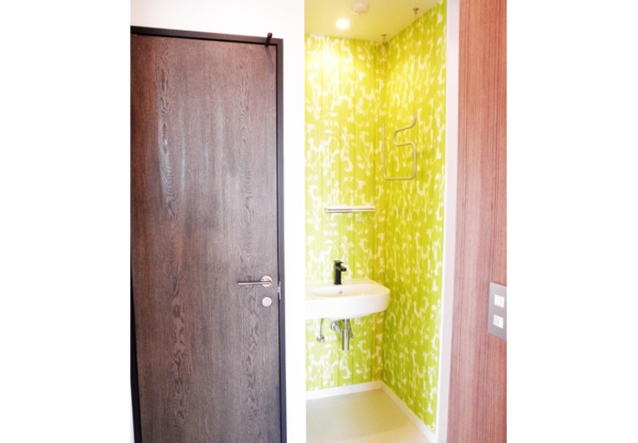 輸入クロスを用いたミニ手洗いコーナー