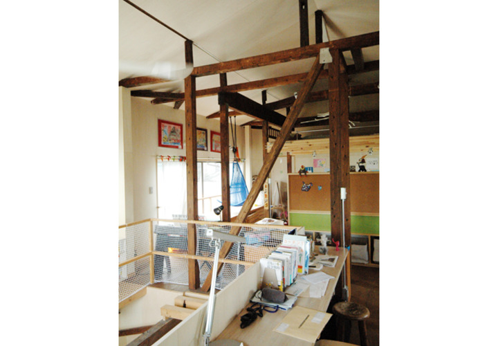 書斎から見たこどもスペース