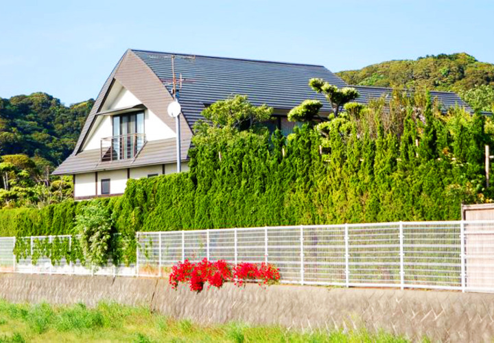 むくりのついた大屋根