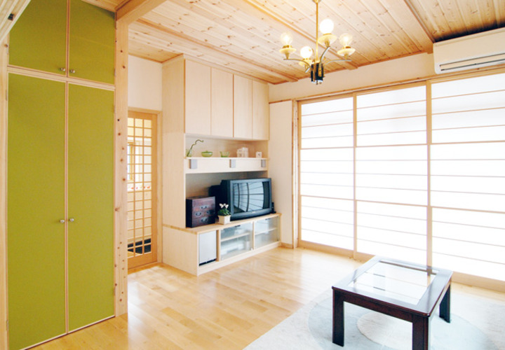 フレキシブルに対応できる居間