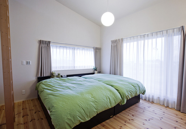 勾配天井でゆったりとしたMBR