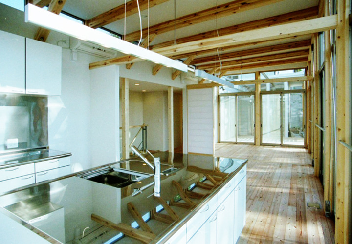 ガスコンロ分離タイプのアイランドキッチン