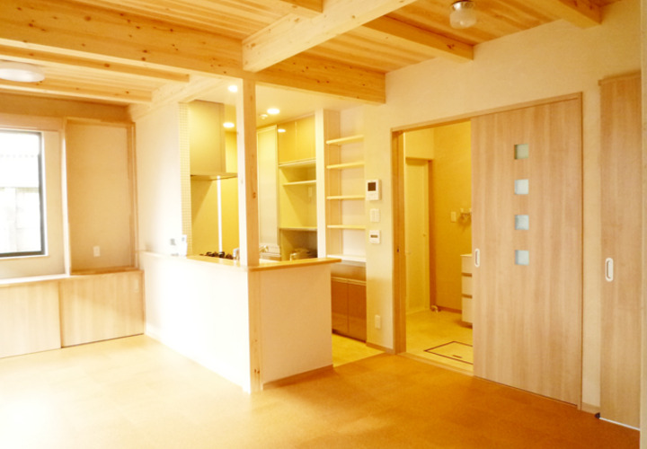 最小限の対面キッチン