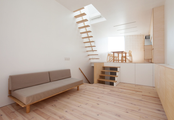 スキップフロアは連続した個々の領域を作り出す