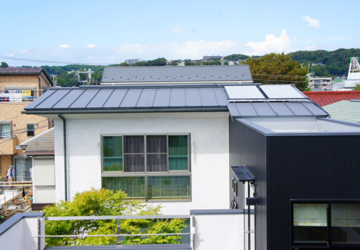 太陽熱温水システムによりお湯を作る