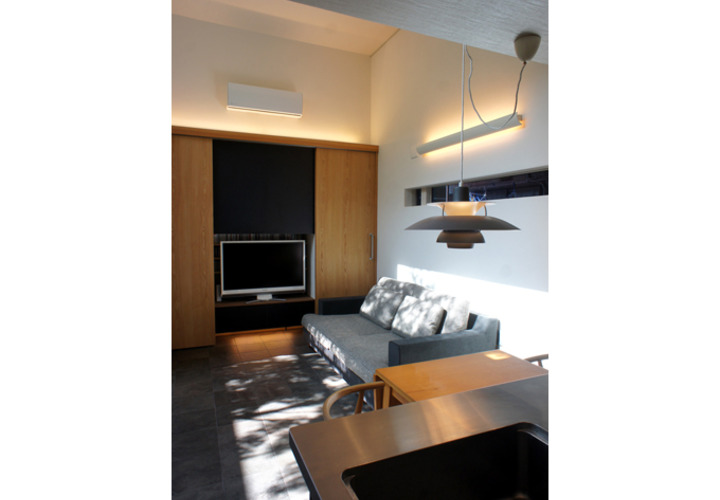 間接照明で落ち着いた空間