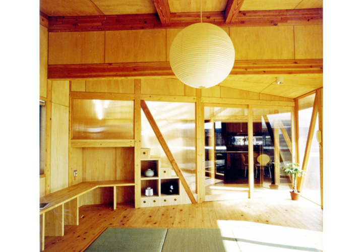 家族があつまる家の中心リビング（居間）