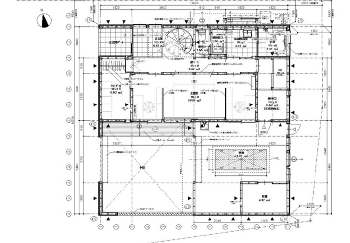 皆野の家／１階平面図
