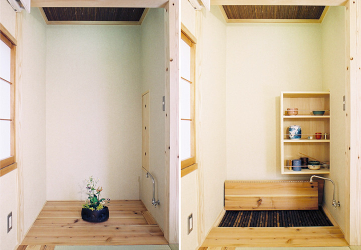 床の間が水屋に早変わり