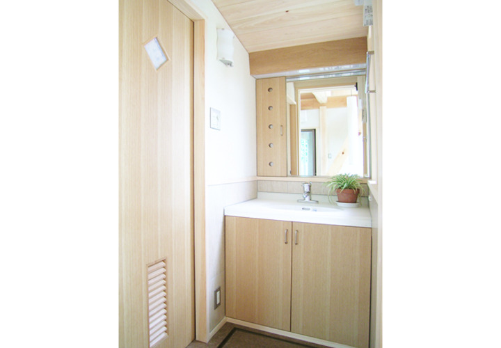 こじんまりとした洗面室