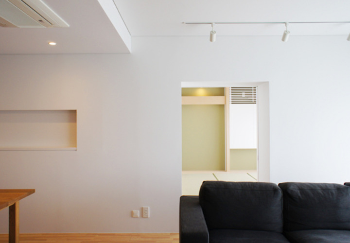 梁型を隠して壁を 「切り取る」