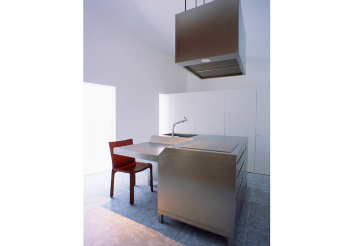 正方形のオリジナルキッチン